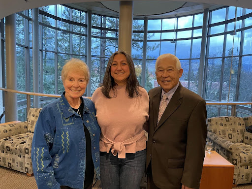 Barbara and Roy Saigo with Leona Westdahl
