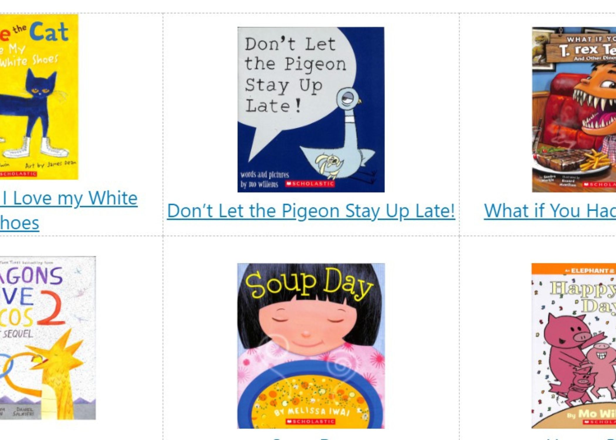 Screenshot of the Top 25 Books post showing several covers of picture books with the title underneath.